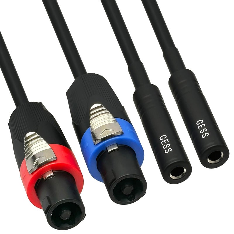 CNCESS CESS-026 Speakon Cables, Male Speakon to 1/4 Adapter Speaker Cable, 2 Pack - Image 5